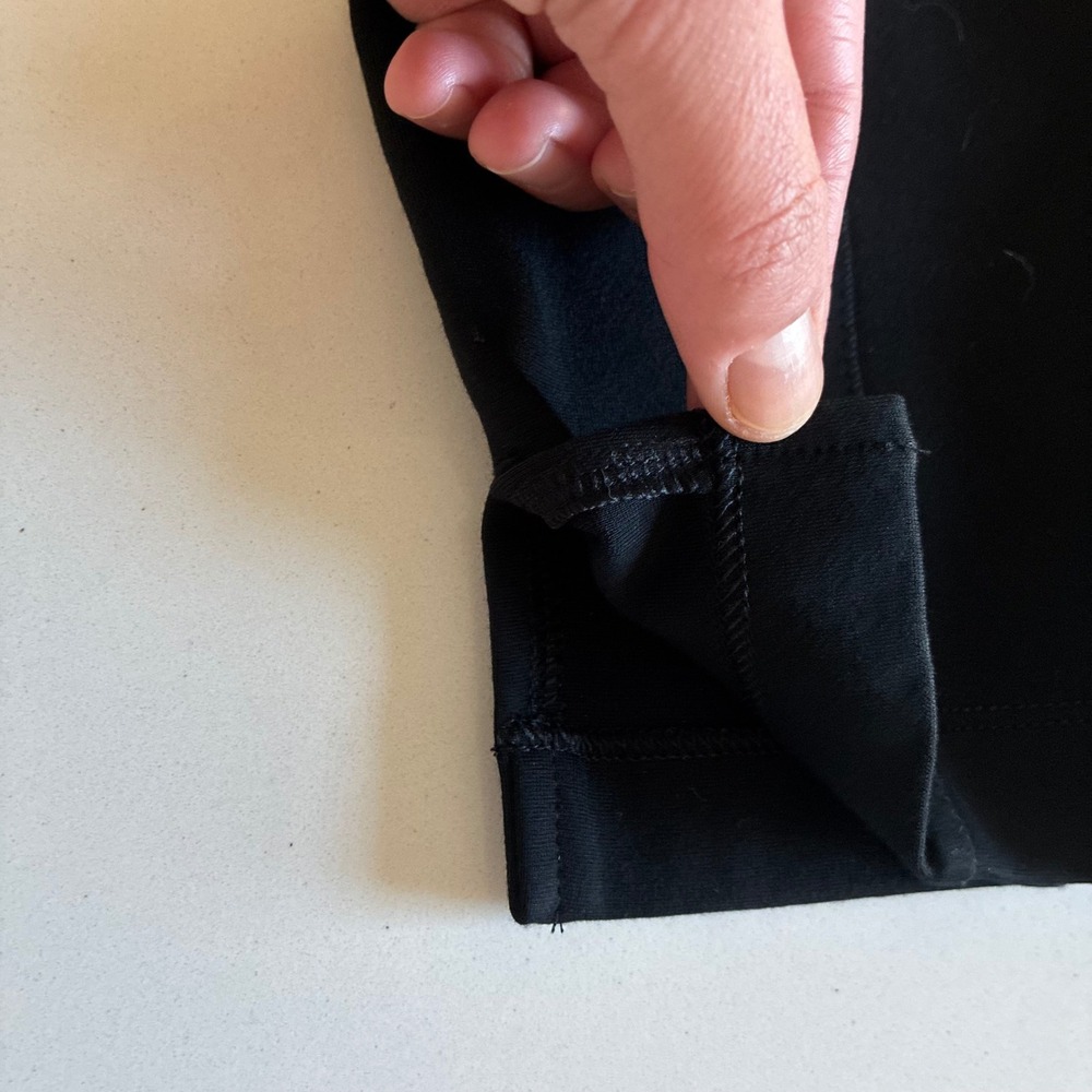 On 34th Womens Black Ponte Pull On Pants Seam Detail Trousers Size L Short - Picture 2 of 6